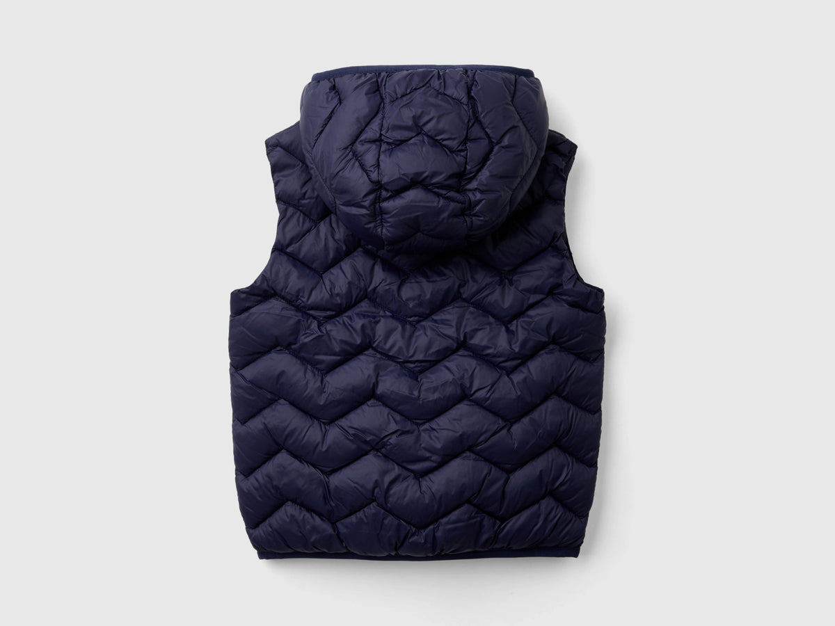 Gilet imbottito con cappuccio