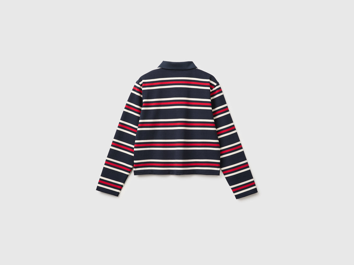 Polo a righe 100% cotone