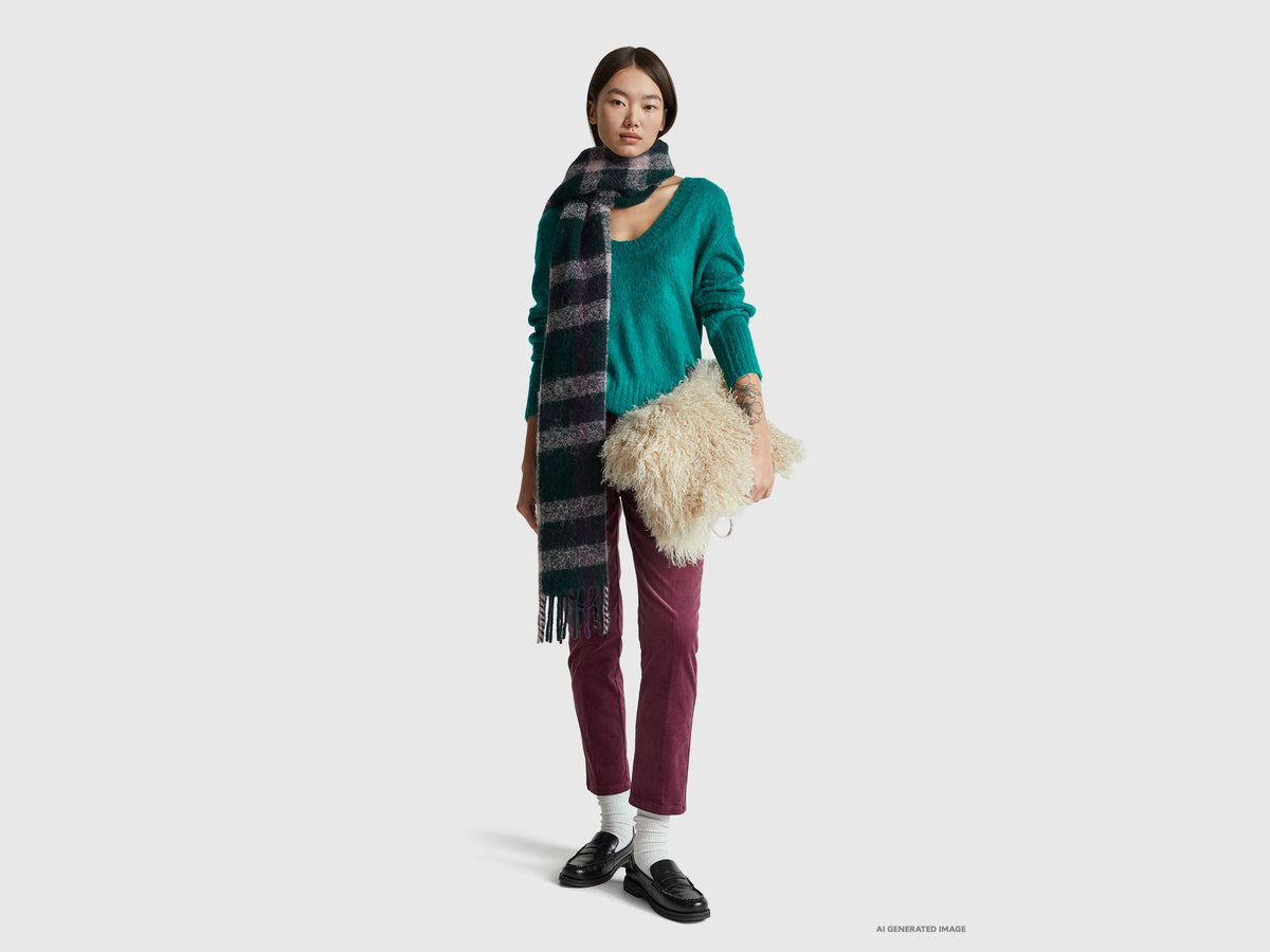 Calda maglia in misto mohair
