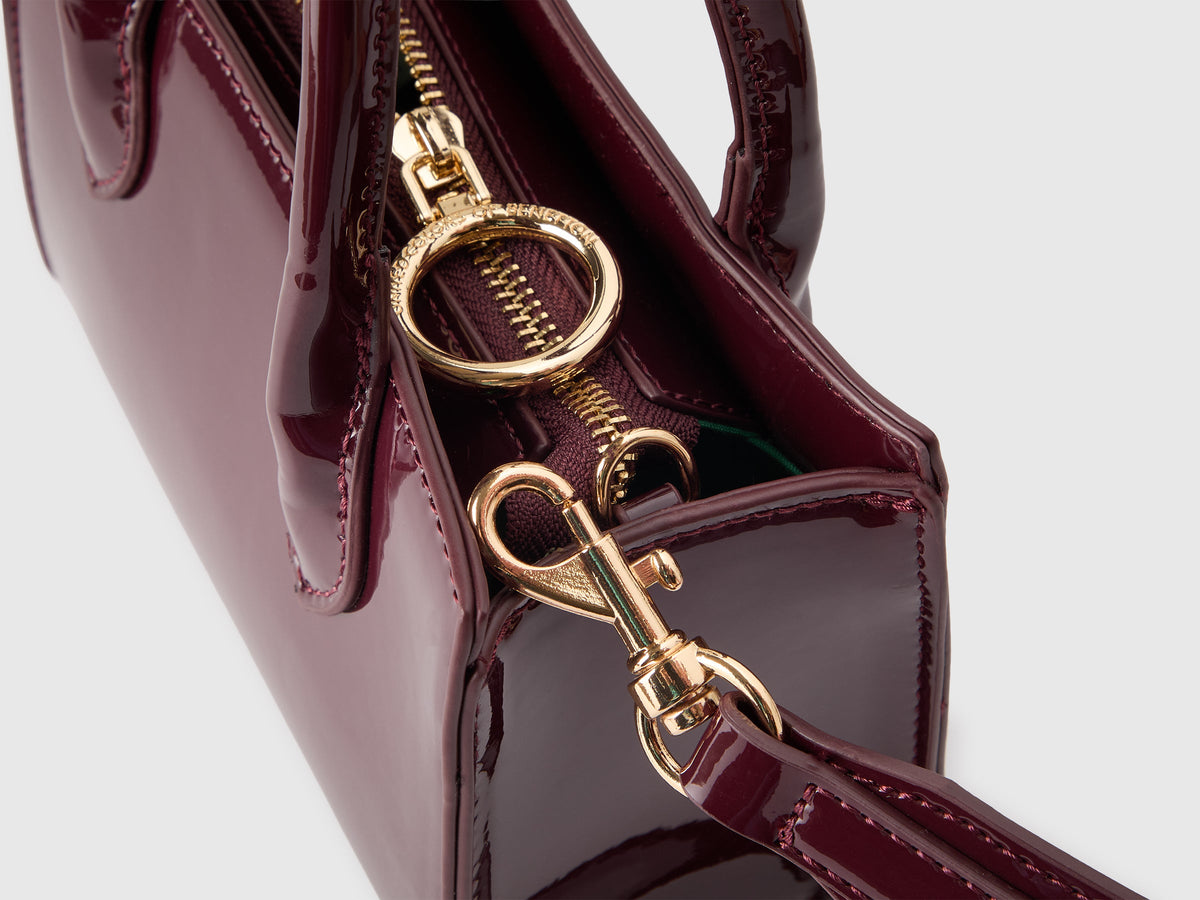 Mini borsa in vernice