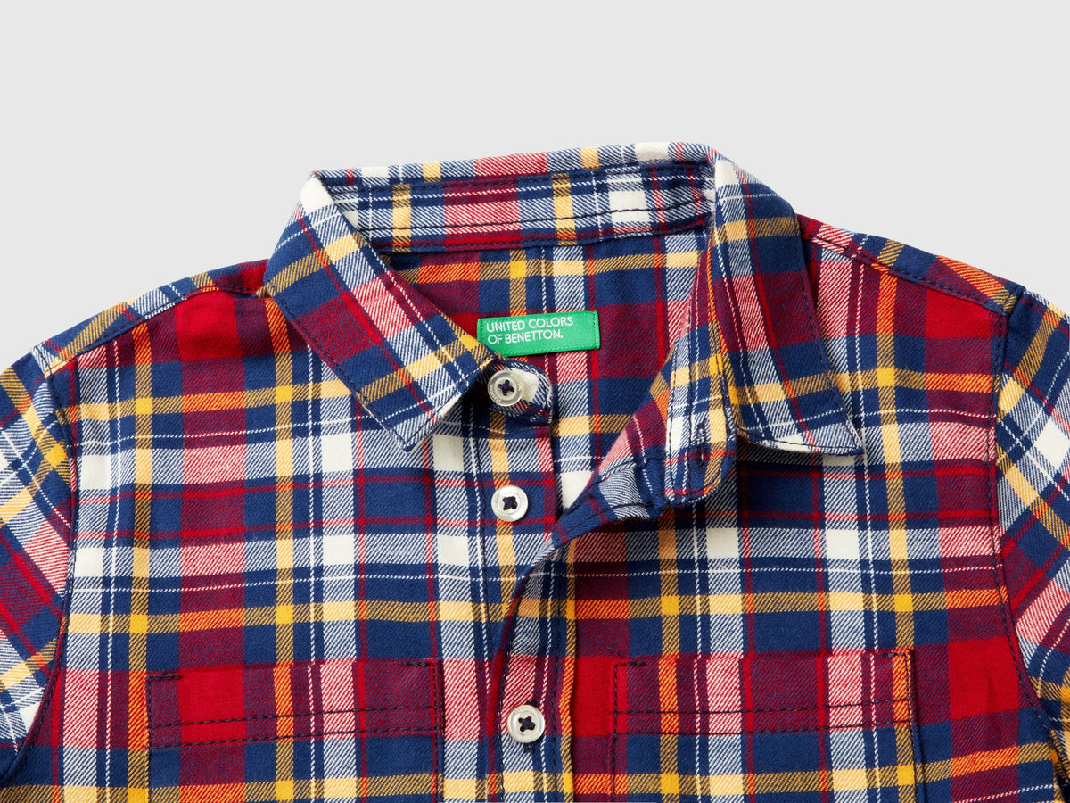 Camicia scozzese 100% cotone