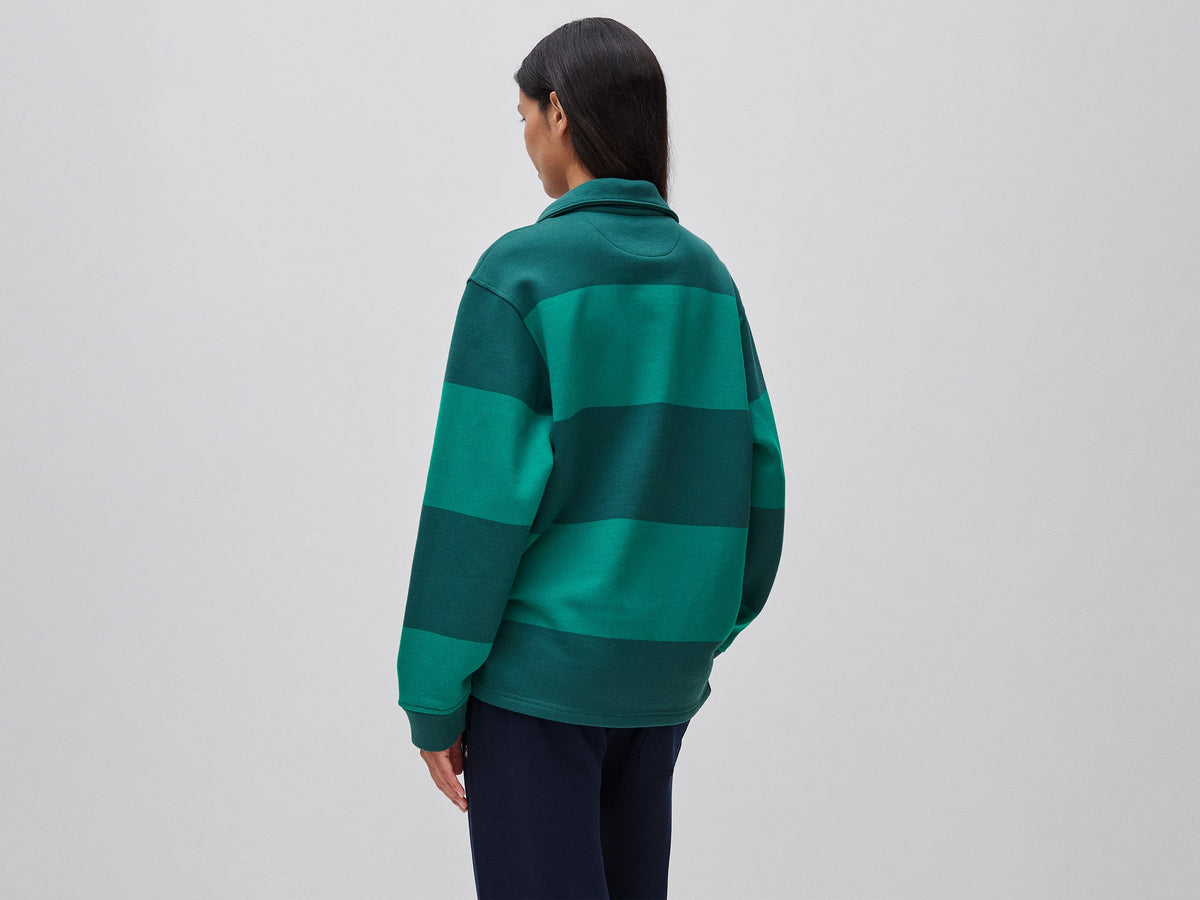 Felpa a righe Benetton Rugby 100% cotone
