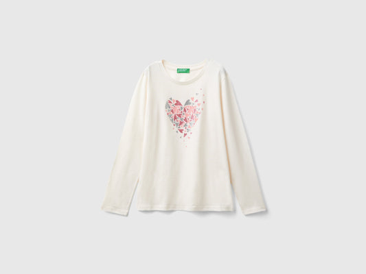 T-shirt manica lunga in cotone bio