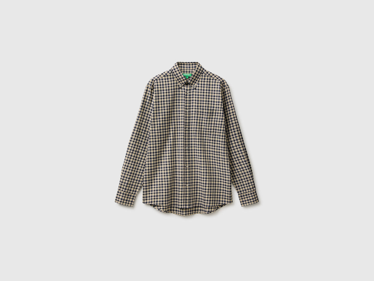 Camicia button down in flanella 100% cotone bio