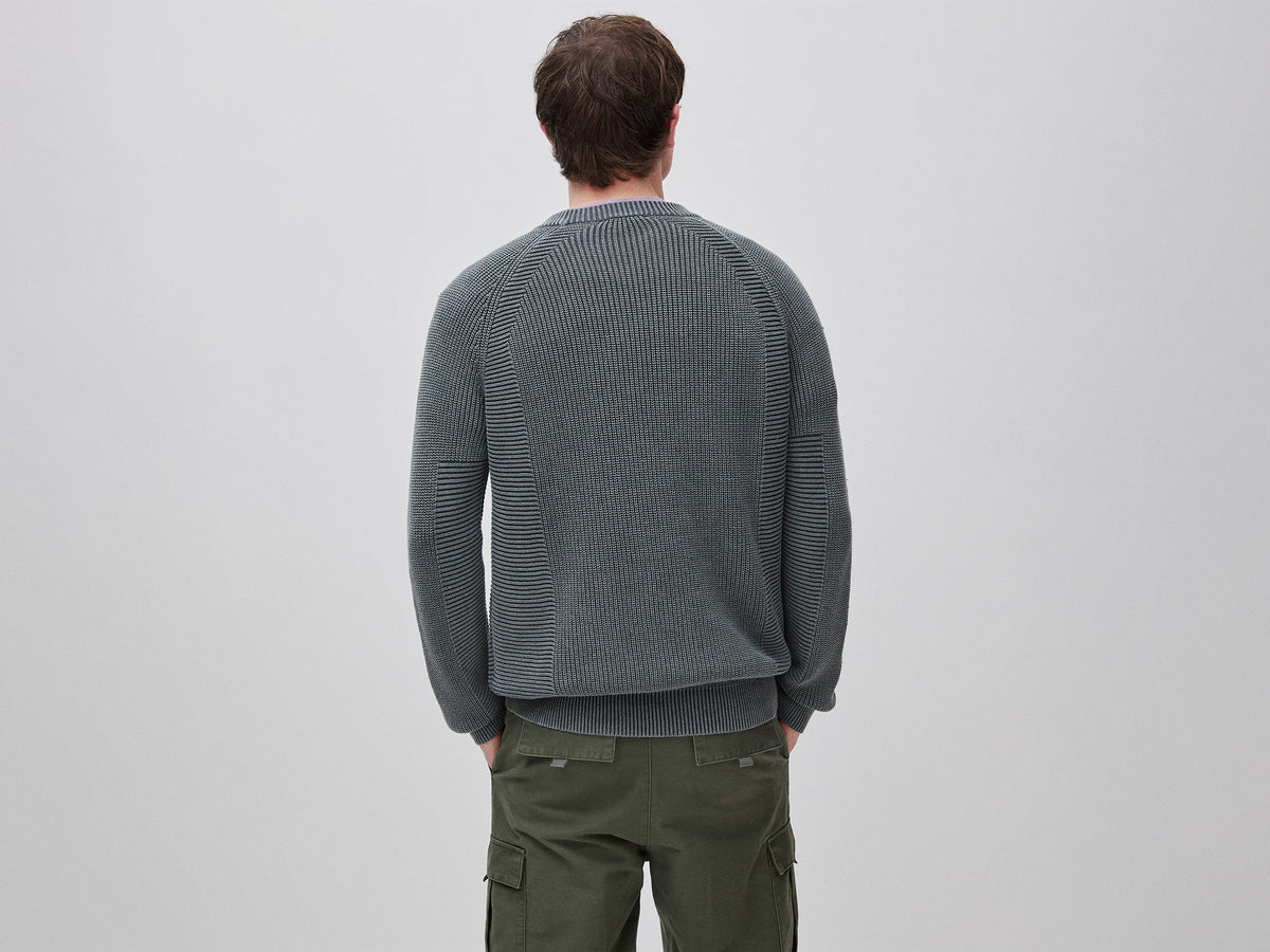 Maglia regular fit stone washed