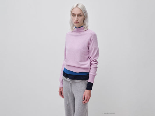 Maglia dolcevita in misto cashmere