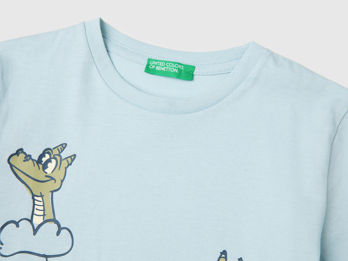 T-shirt girocollo con stampa