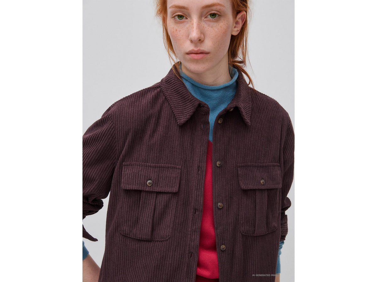 Camicia in velluto a costine