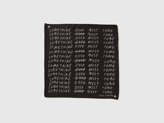 Foulard nero con scritte Coco Capitán
