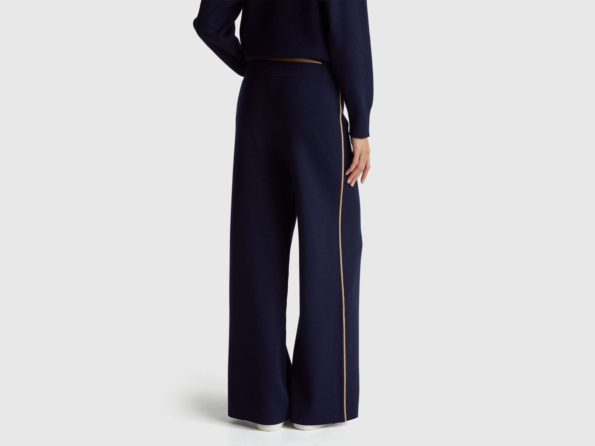 Pantaloni a palazzo in misto viscosa