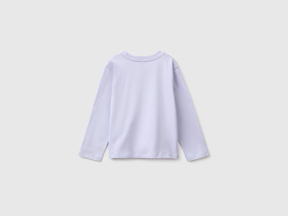 T-shirt con ricamo in cotone bio