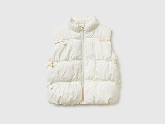 Gilet imbottito con fiocchi