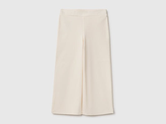 Pantaloni ampi in cotone stretch
