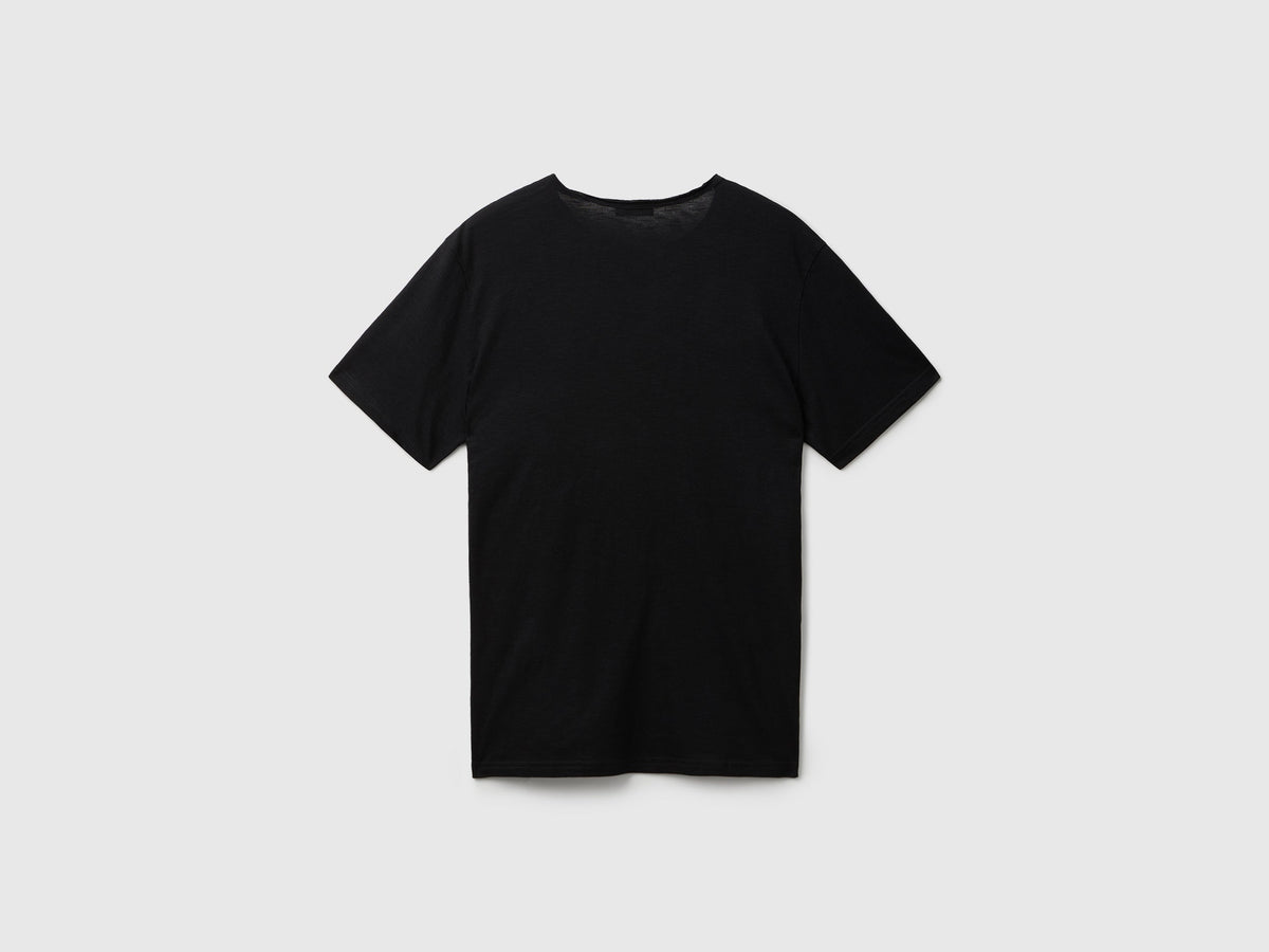 T-shirt in cotone fiammato