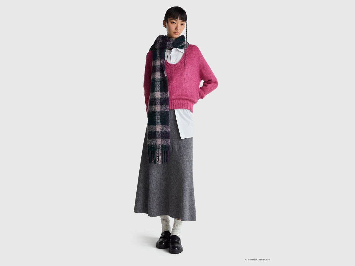 Calda maglia in misto mohair