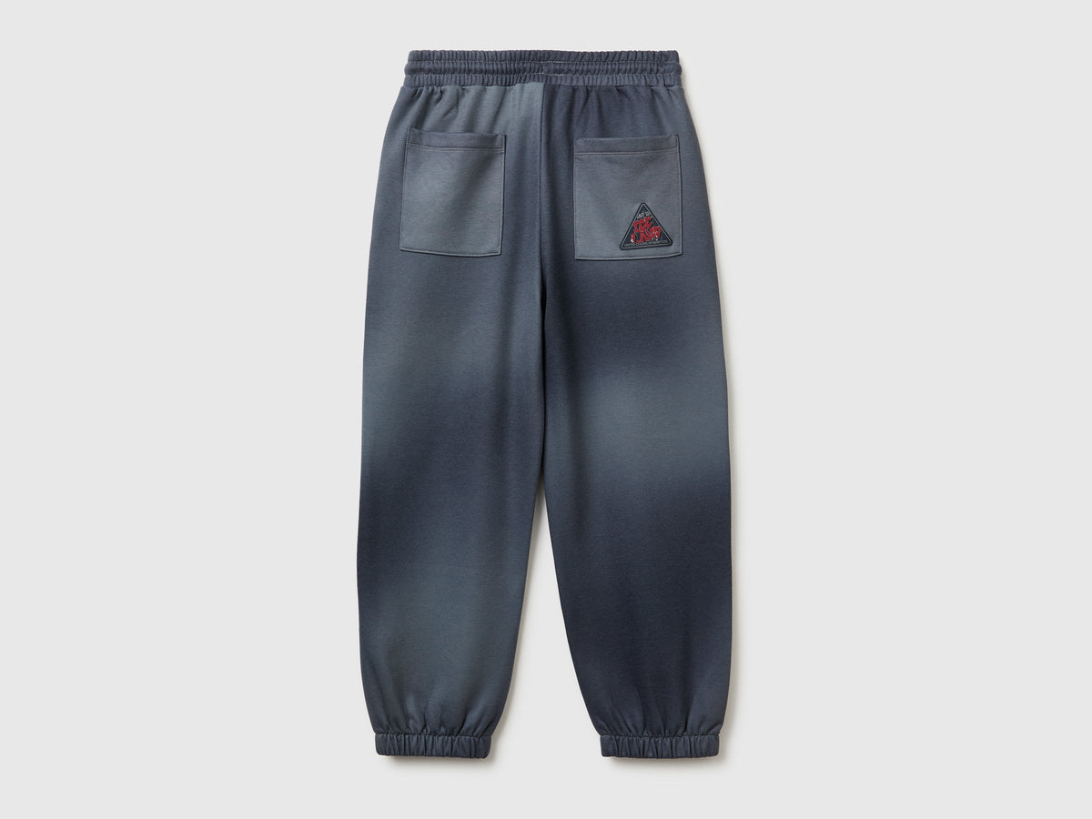 Joggers con stampa effetto sfumato