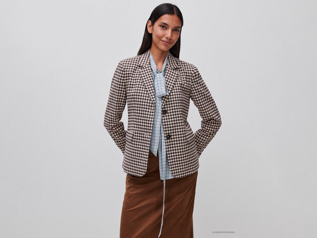 Blazer a quadretti vichy