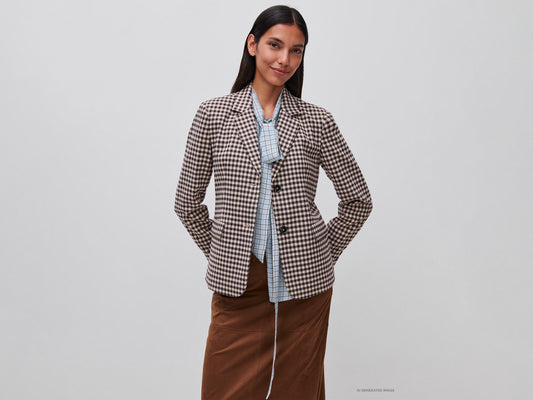 Blazer a quadretti vichy