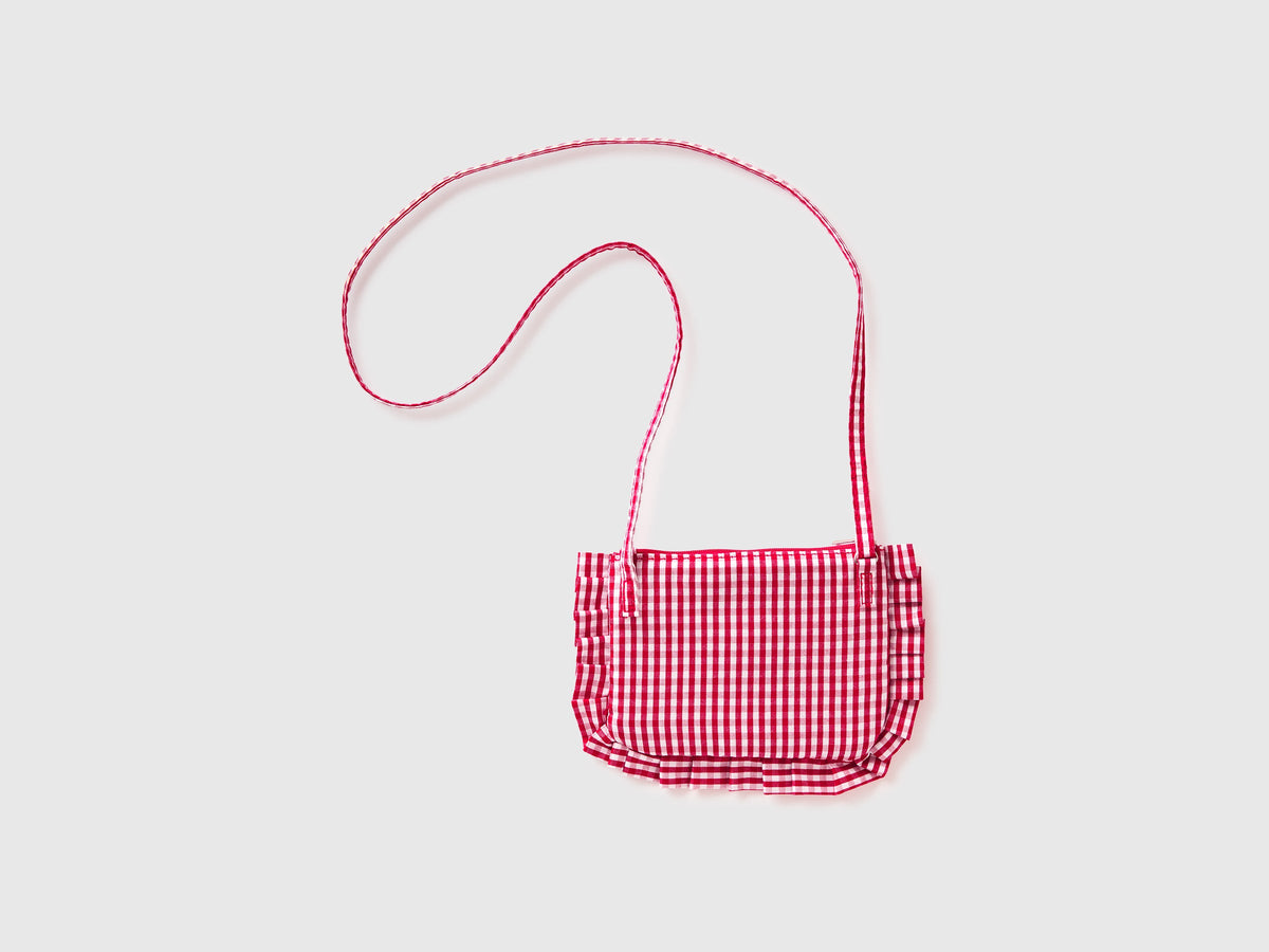 Borsa con rouches e fiocco