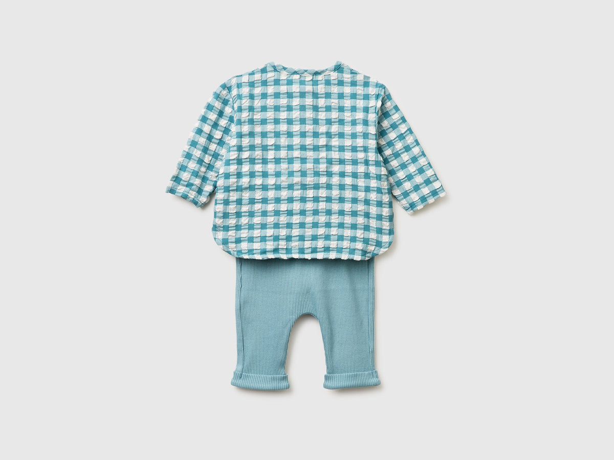 Set camicia a quadri e pantaloni