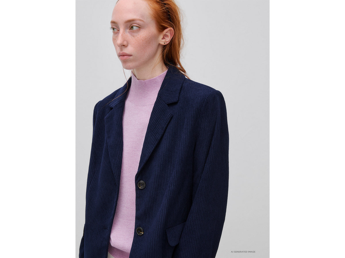 Blazer in velluto a costine
