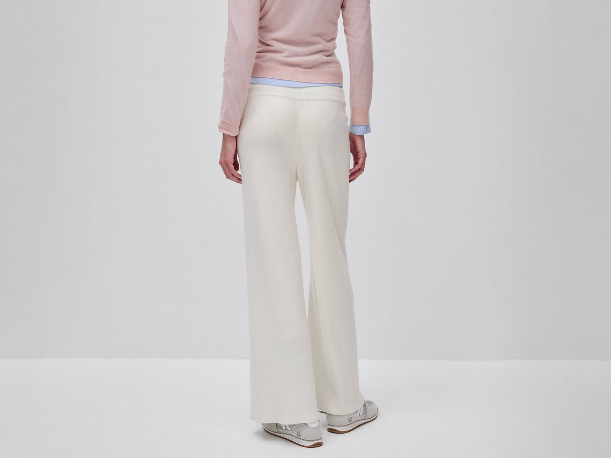 Pantaloni in maglia di misto cashmere