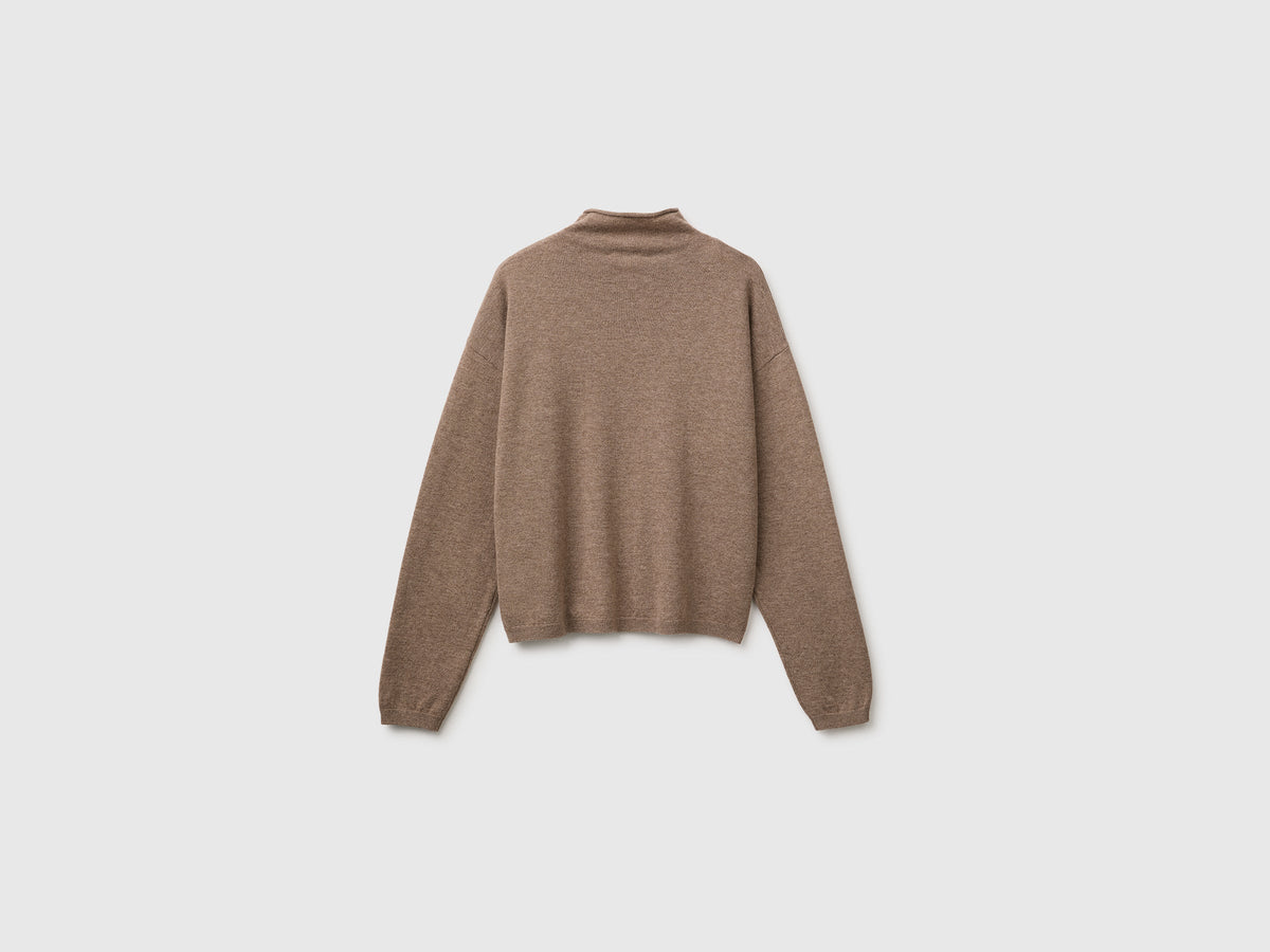 Maglia morbida in misto lana e cashmere