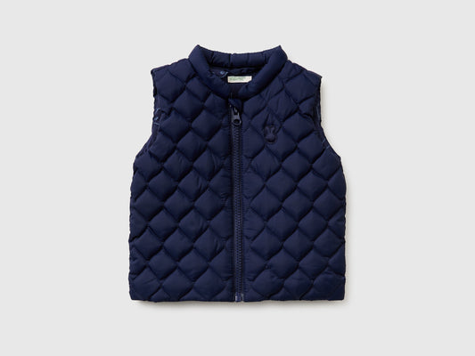 Piumino smanicato con zip