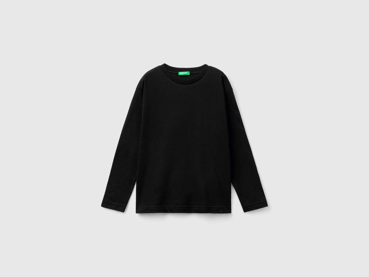 T-shirt girocollo in cotone bio