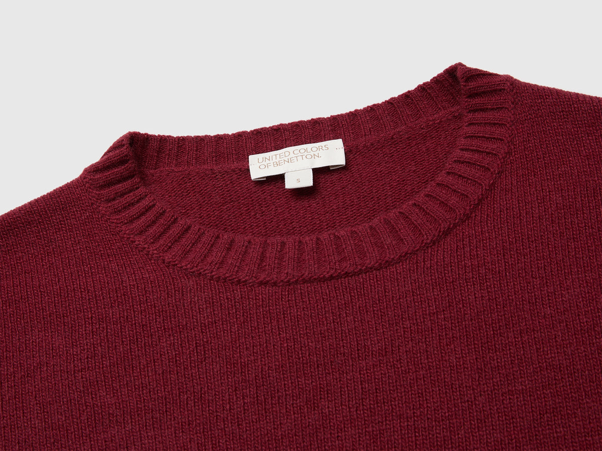 Maglia boxy fit in misto lana