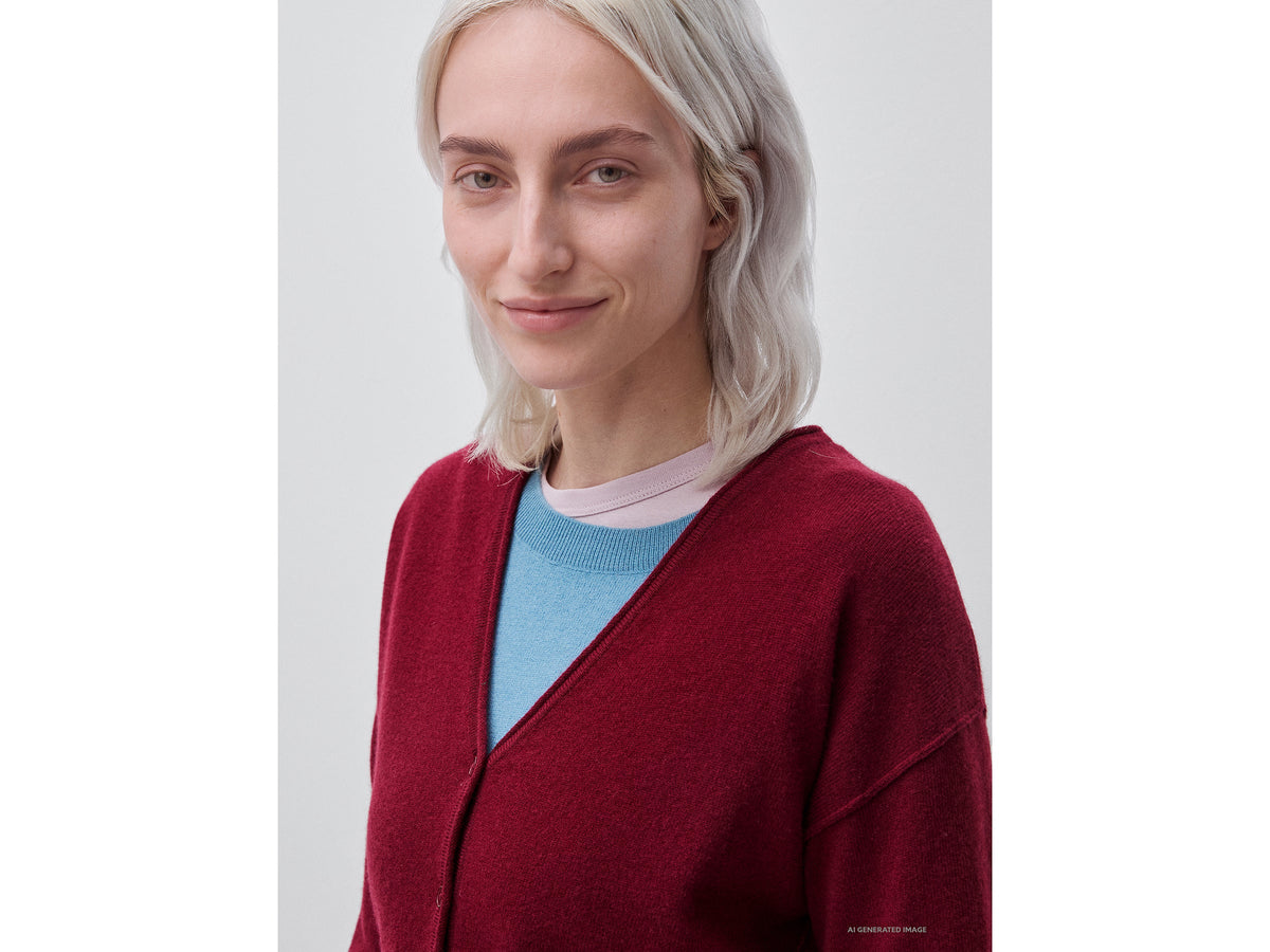 Cardigan in misto lana e cashmere