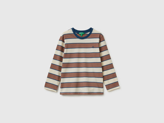 T-shirt a righe in cotone bio