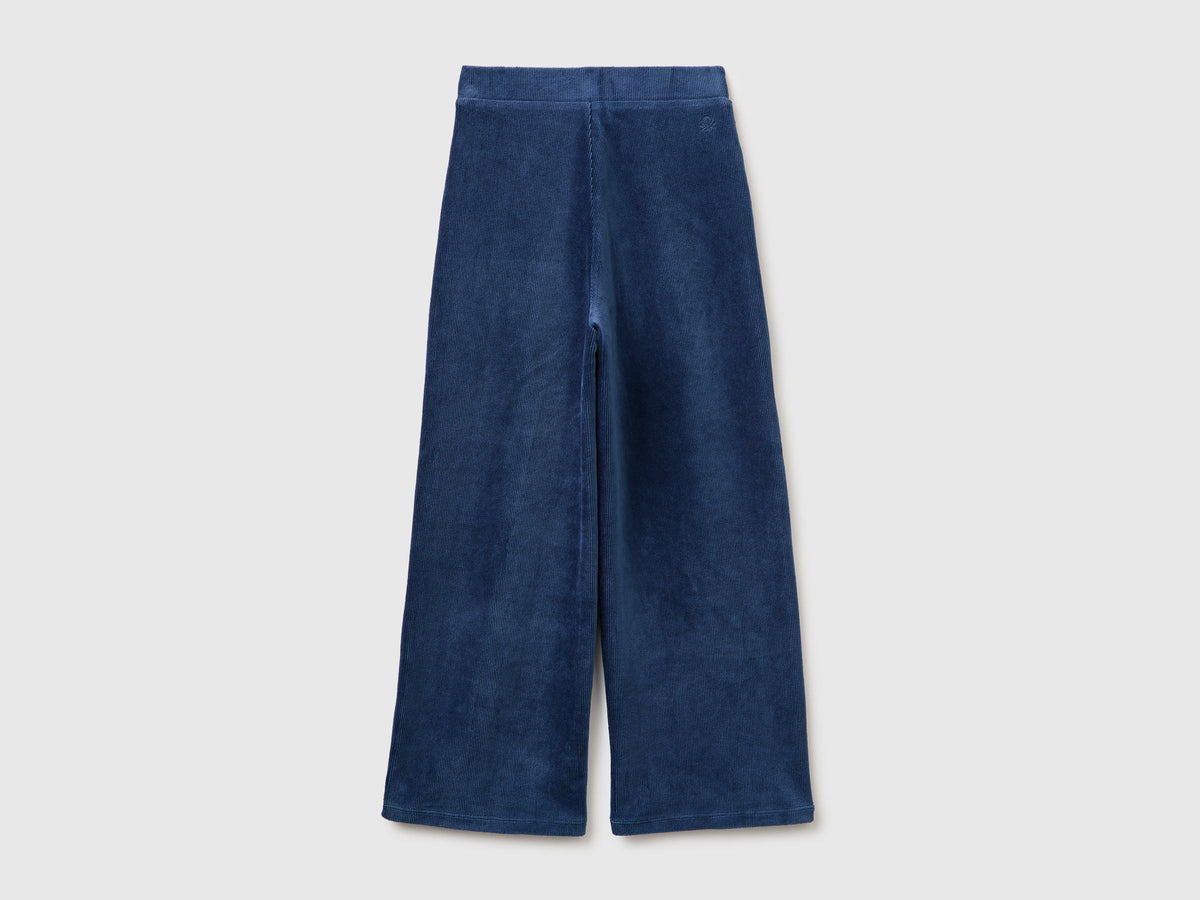 Pantaloni ampi in ciniglia