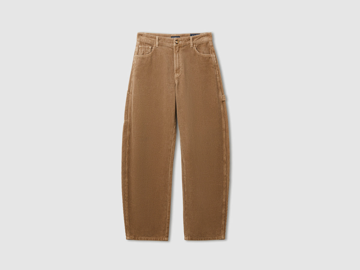 Pantaloni barrel fit in velluto a costine lavaggio vintage