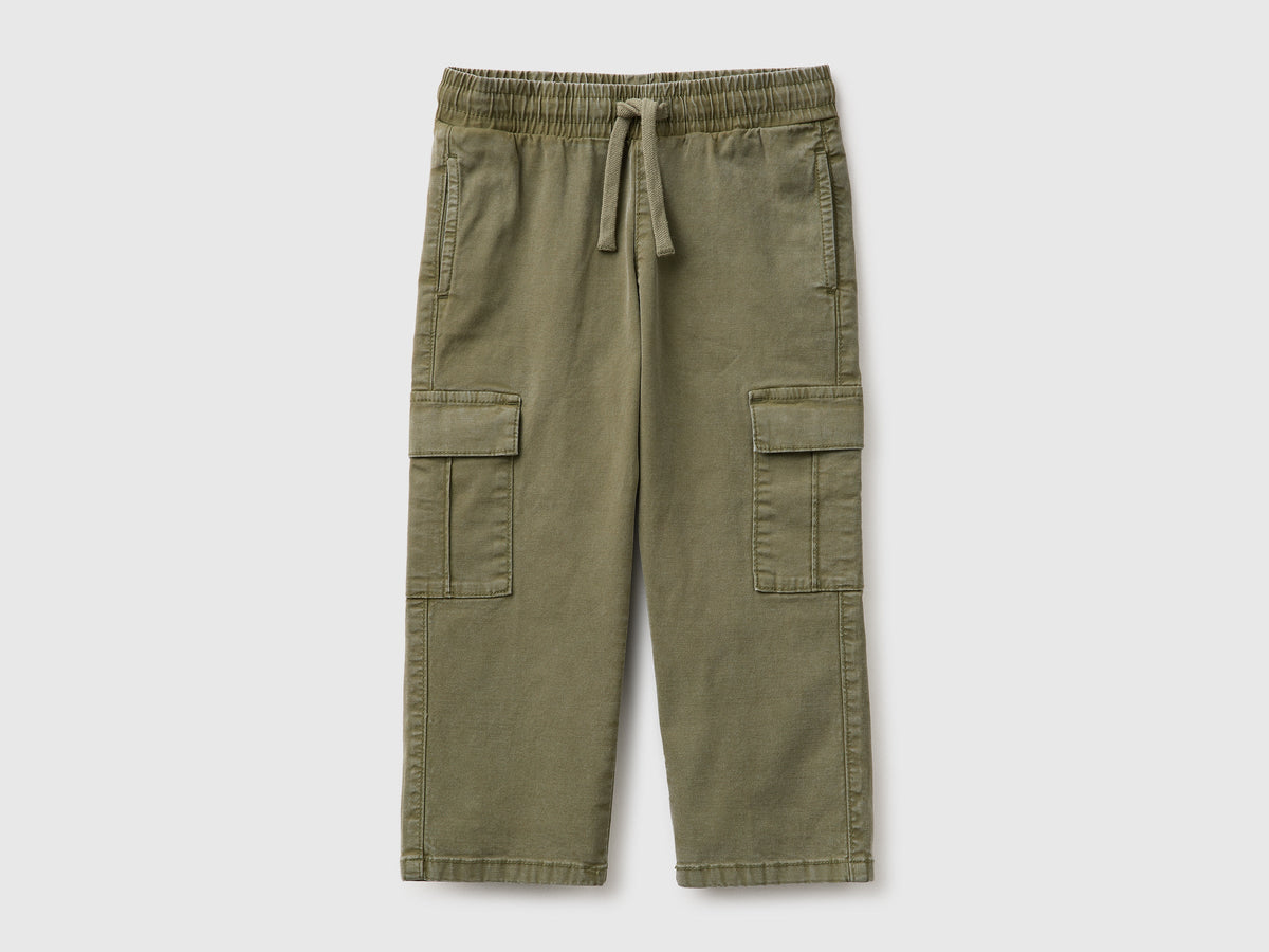 Pantaloni cargo con coulisse