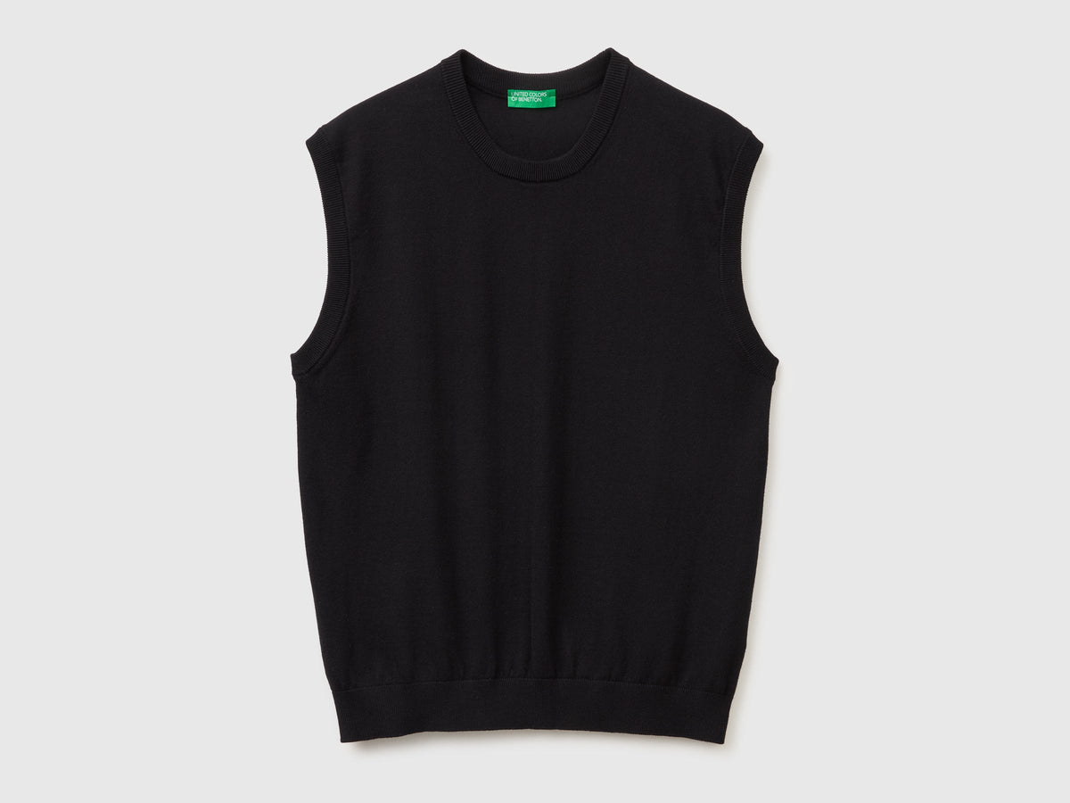 Gilet in cotone tricot