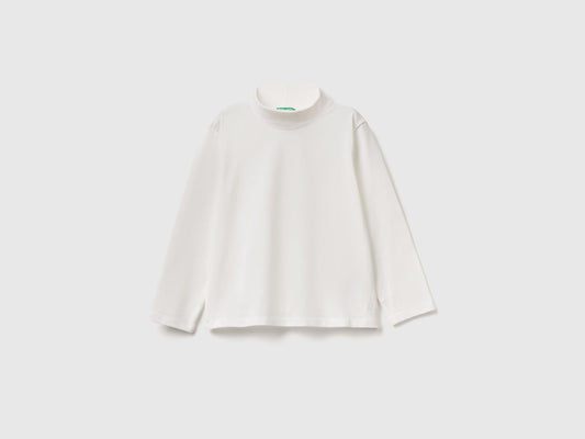 T-shirt lupetto in cotone stretch
