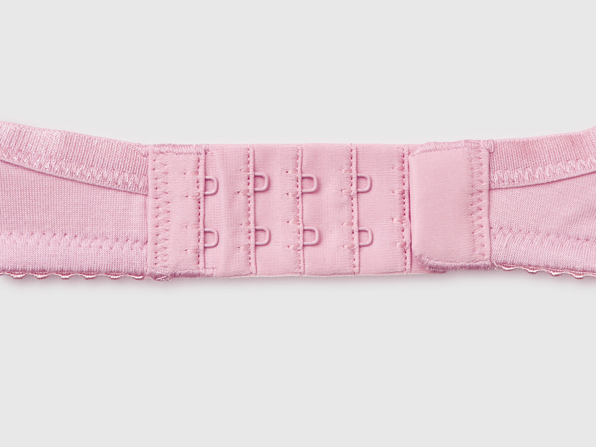 Reggiseno in misto seta con pizzo