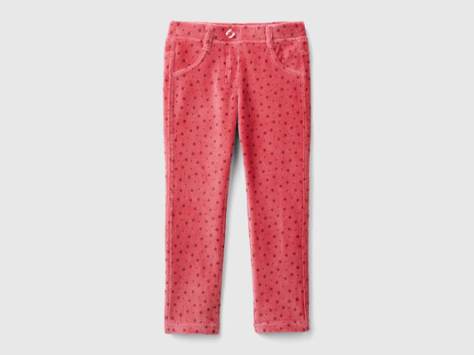 Pantaloni slim fit in ciniglia