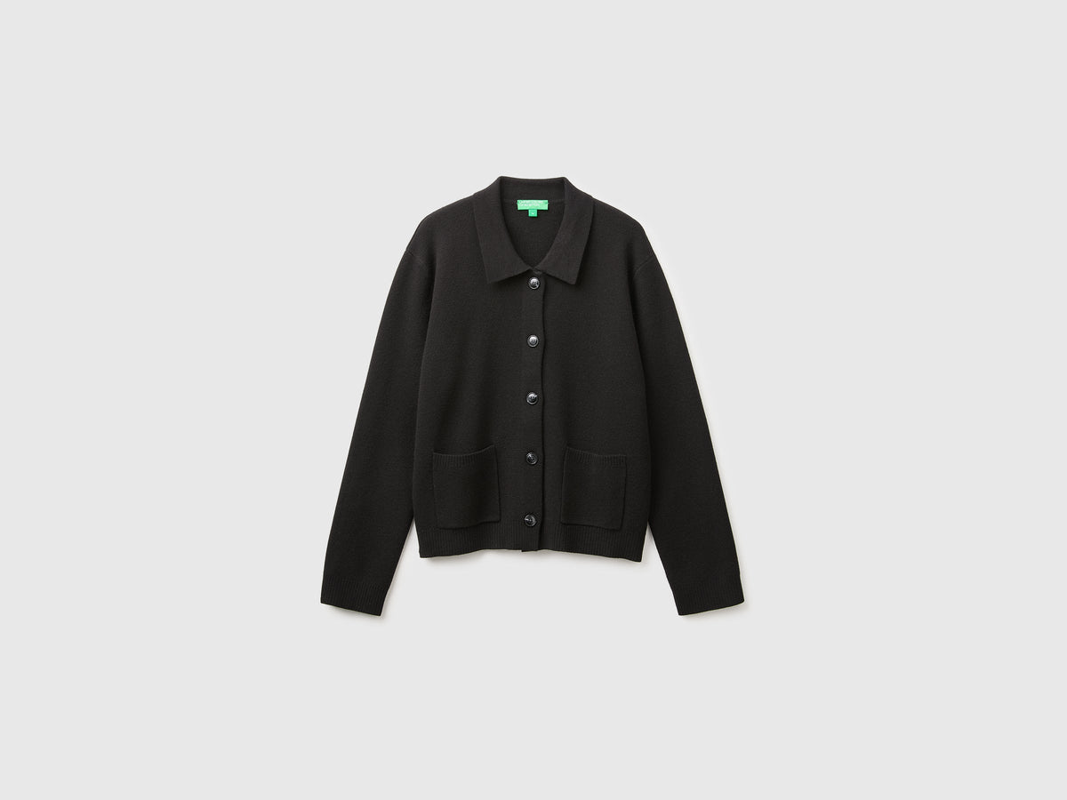Giacca in maglia in misto cashmere
