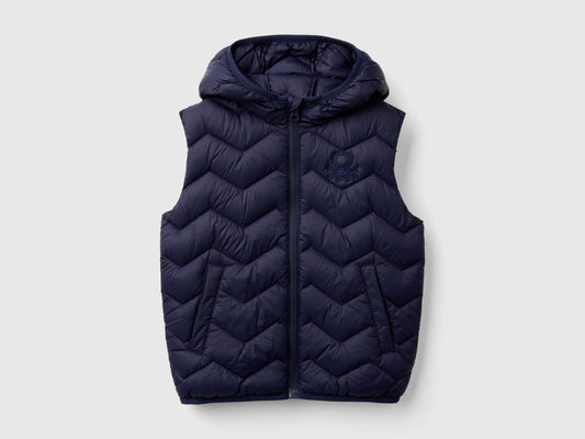 Gilet imbottito con cappuccio