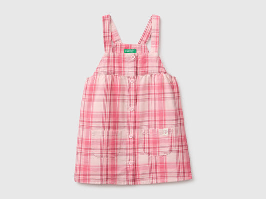 Vestito salopette a quadri