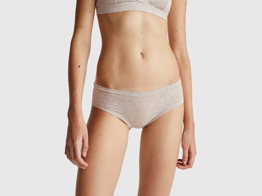 Slip fianco alto in cotone super stretch