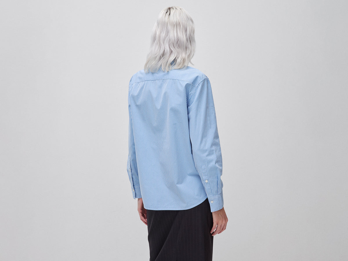 Camicia in cotone a righe
