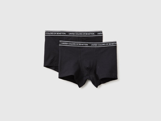 Set di due boxer con elastico logato