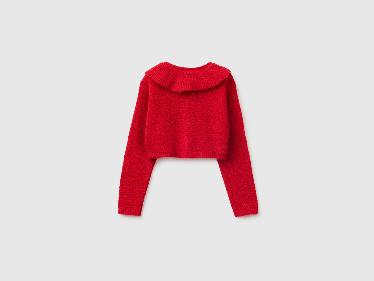 Cardigan con colletto ampio