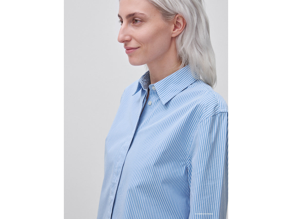 Camicia in cotone a righe