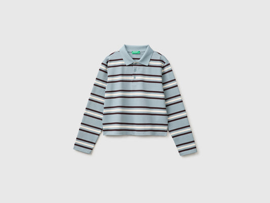 Polo a righe 100% cotone