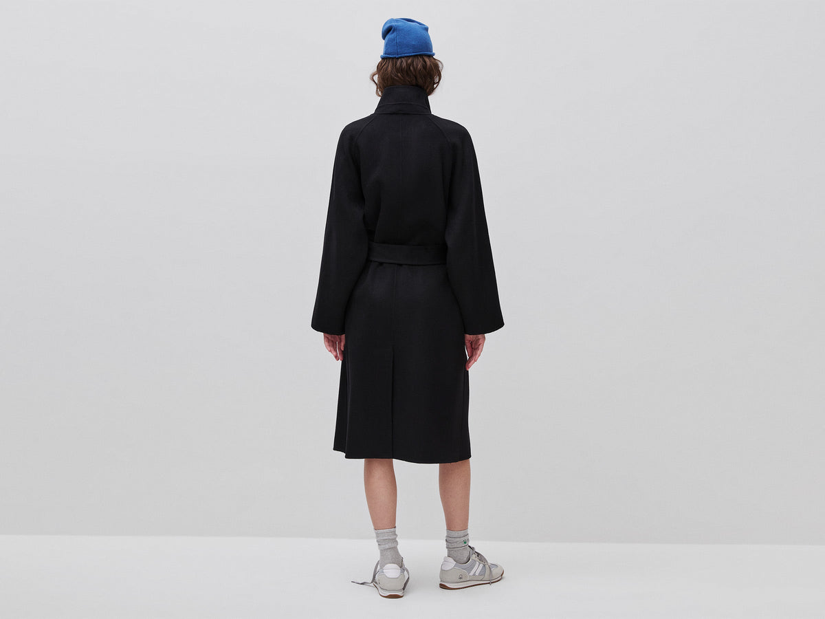 Cappotto lungo in lana e cashmere