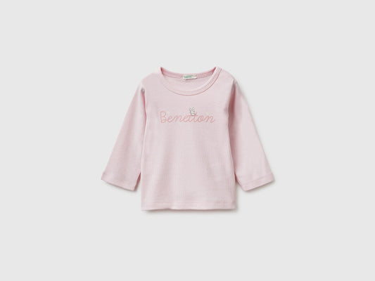 Maglietta con stampa in cotone bio